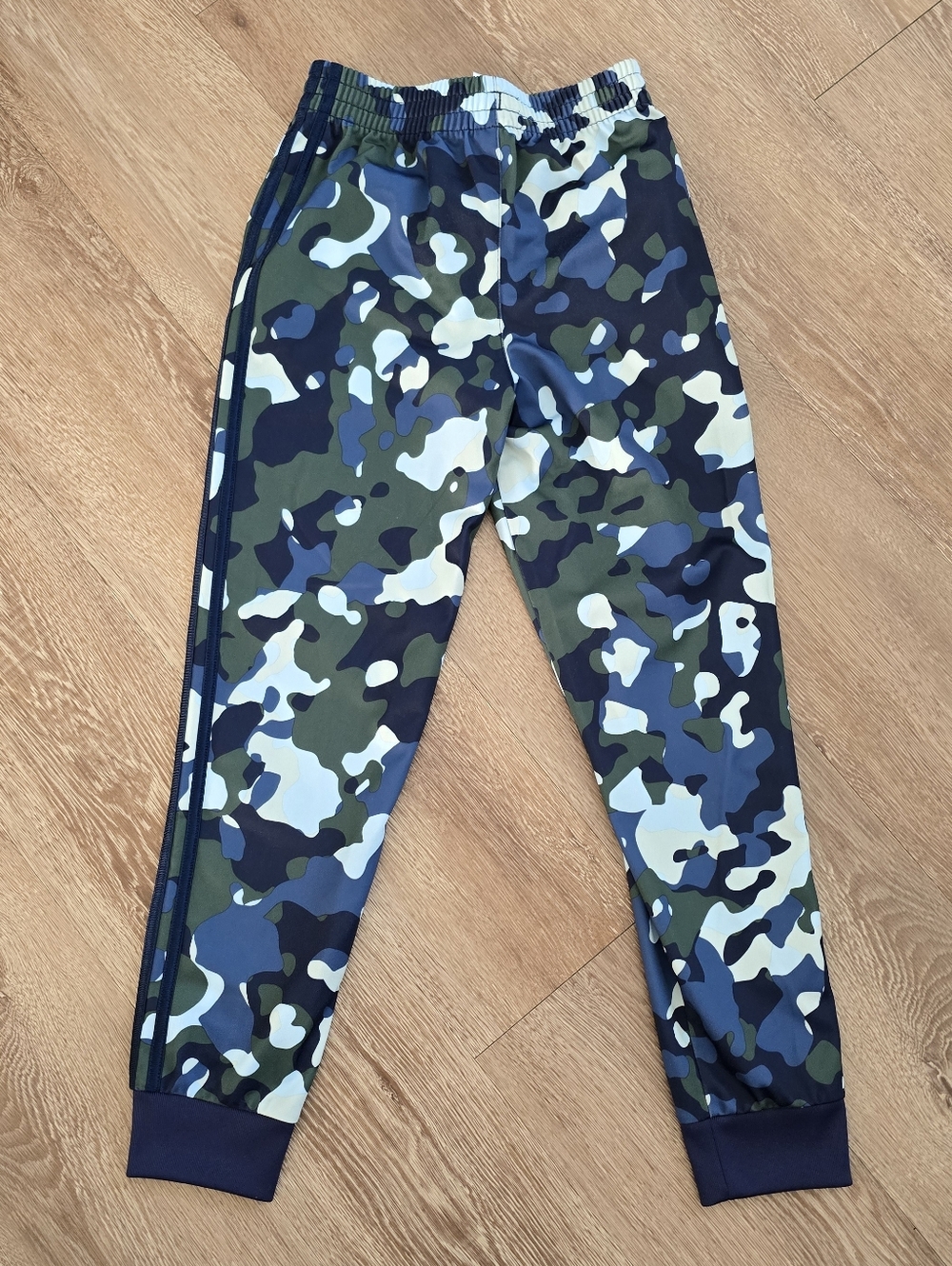 adidas Kids Blue & Green Camo Joggers